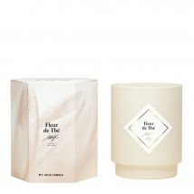 My Jolie Candle - Bougie Parfumée Avec Bijou Fleur De Thé Bracelet Argent - Blanc - 50 g