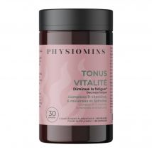 Physiomins - Tonus Vitalité Diminue La Fatigue 60 Gélules - Naturel