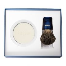 Plisson - Le Rasage Coffret Initiation : Blaireau Noir, Bol Porcelaine Et Savon À Raser Savon 100g - Noir - Sans Paraben - 100 g