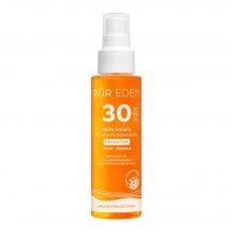Pur Eden - Huile Solaire Satinée Spf30 Corps & Cheveux 100ml - 100 ml