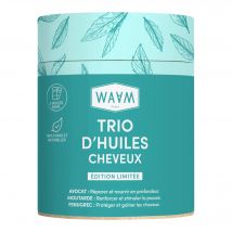 Waam - Coffret Trio D'huiles Cheveux Huiles Cheveux - Edition Limitée - Bleu - Naturel - 50 ml