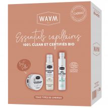 Waam - Coffret Essentiels Capillaires 100% Clean Et Certifiés Bio Tous Types De Cheveux