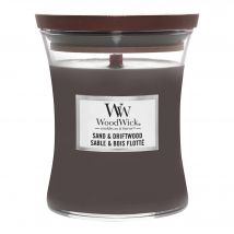 Woodwick - Sable & Bois Flotté Bougie Parfumée Moyenne Jarre
