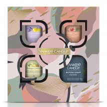Yankee Candle - Coffret Cadeau 4 Bougies 1 Bougie Timbale & 3 Votives Verre