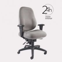 Fauteuil de bureau ergonomique GGI DEXTER 24h PR12 Onyx