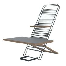 Bureau mobile assis - debout Mousetrapper Standfriend Gris