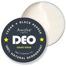 Awake Organics Cedar Ridge Natural Deodorant - Cedarwood + Black Pe...