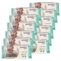 Bambo Nature 100% Biodegradable Wipes Economy Pack (600 wipes)