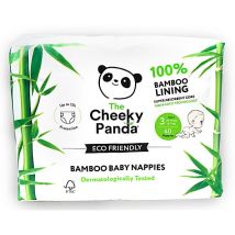 Cheeky Panda Eco-Friendly Bamboo Baby Nappies Size 3 (13-24 lbs/ 6-...