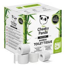 The Cheeky Panda Toilet Roll: Plastic Free Bamboo Toilet Paper 24 R...