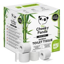 The Cheeky Panda Toilet Roll: Plastic Free Bamboo Toilet Paper 48 R...