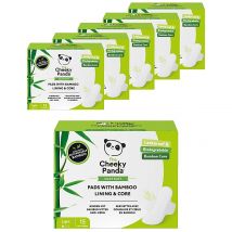 The Cheeky Panda Light Period Pads with Bamboo Lining & Core (6 x 1...