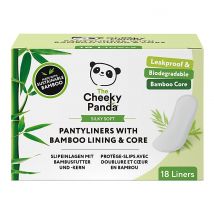 The Cheeky Panda Panty Liners with Bamboo Lining & Core (18 pack)