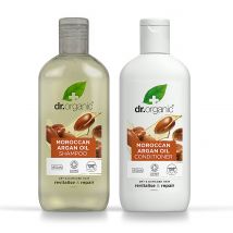 Dr Organic Moroccan Argan Oil Shampoo & Conditioner Bundle
