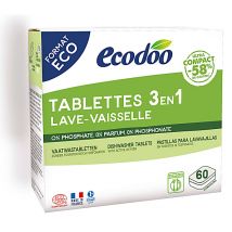 Ecodoo 3 in 1 Compact Dishwasher Tablets - 60