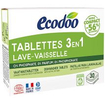 Ecodoo 3 in 1 Compact Dishwasher Tablets - 30