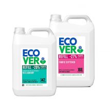 Ecover Concentrated Bio Laundry Liquid & Fabric Softener 5L Mixed B...