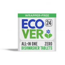 Ecover ZERO Wrapper Free All In One Dishwasher Tablets (24)