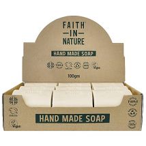 Faith in Nature Box of 18 Unwrapped Natural Hand Made Coconut Soaps