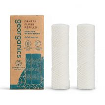 Georganics Plastic Free Dental Floss Refill -  English Peppermint
