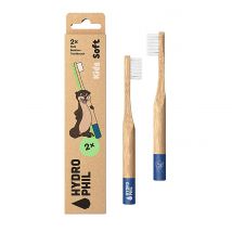Hydrophil Kids Soft Bamboo Toothbrush - Otter Blue (2 pack)