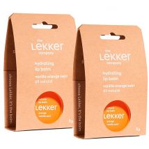 The Lekker Company Orange Vanilla Swirl Lip Balm Bundle