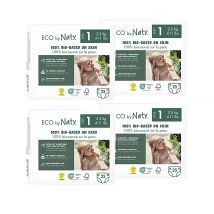 ECO by Naty Nappies: Size 1 Bundle (4 packs of 25)