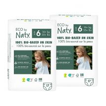 ECO by Naty Nappies: Size 6 (2 packs of 17)