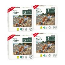 ECO by Naty Pull Up Pants: Size 5 Junior Bundle (4 packs of 20)