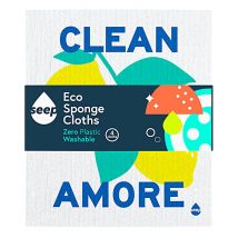 Seep Limited Edition Clean With Amore Sponge Cloths - 4 pack