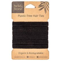 Wild & Stone Plastic Free Hair Ties - Black