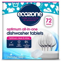 Ecozone Optimum All in One Dishwasher Tablets (72 pack)