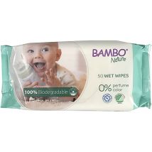 Bambo Nature Lingettes 100% Biodegradables (50pc)