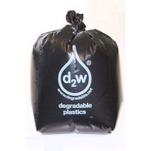 D2W - Boîte de 200 Sacs à Ordures Biodegradables Noirs