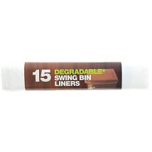 D2W - 50 Litres Sacs Degradables pour Poubelle avec Couvercle à Bas...