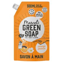 Marcel's Green Soap Savon Main Orange & Jasmin Sachet de Recharge 5...