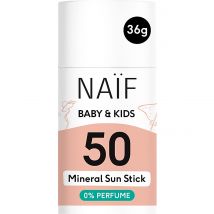 Naïf Stick Solaire Bebes & Enfants FPS50 Sans Parfum