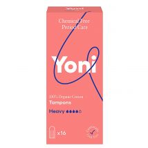 Yoni Tampons en Coton Bio - Heavy (16 tampons)