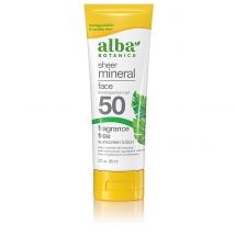 Alba Botanica Minerale Zonnebrandcreme Gezicht SPF50