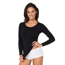 Boody Dames Top Lange Mouw - Zwart L