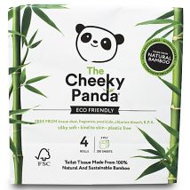The Cheeky Panda Plasticvrij Bamboo Toiletpapier 4 rollen