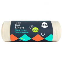 Seep Composteerbare Vuilniszakken Medium -30L, 25 zakken