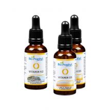 BioProphyl Vitamine D3 K2 Voordeelpakket 2 x Vitamine D3 druppels + 1 x Vitamine K2 druppels
