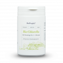 BioProphyl BIO Chlorella 500 500 Chlorella-pellets à 400 mg chlorella-algenpoeder uit gecontroleerde biologische teelt, DE-ÖKO-013