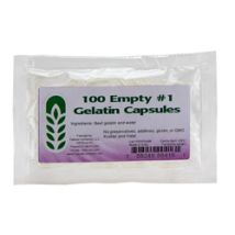 KLARE LEERE GELATINE KAPSELN (Grösse ""1"")