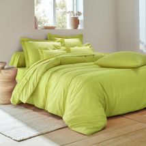 Linge de lit uni coton - Vert - Coton - Colombine - Blancheporte
