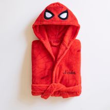 Robe de chambre enfant capuche Spider-Man personnalisable - polaire - Blancheporte
