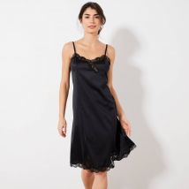 Fond de robe en satin antistatique - Taille 54 - Noir - Blancheporte