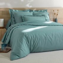 Linge de lit uni percale - Vert - Coton/percale De Coton - Colombine - Blancheporte