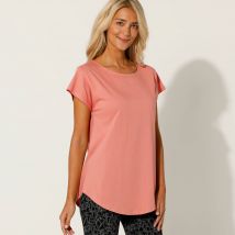 Tee-shirt manches courtes - Orange - Taille 54 - Coton/jersey - Blancheporte
